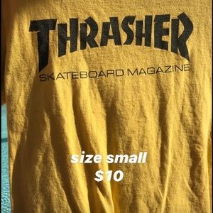 THRASHER YELLOW TEE